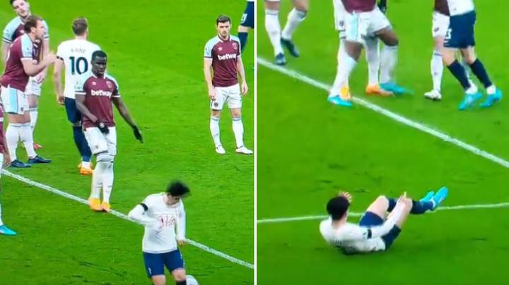 Son-Heung Min Embarrassingly Hit The Ground After The Ball Was Passed To Him Vs West Ham United
