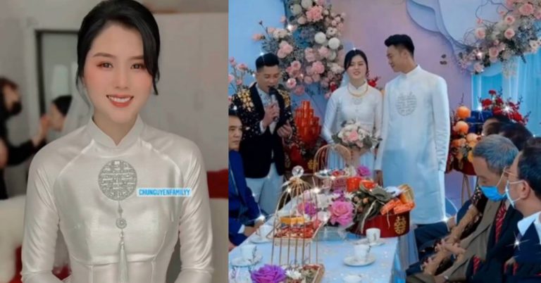 Lễ đính hôn của Thành Chung và Tố Uyên: Cô dâu toả sáng trong trang phục áo dài